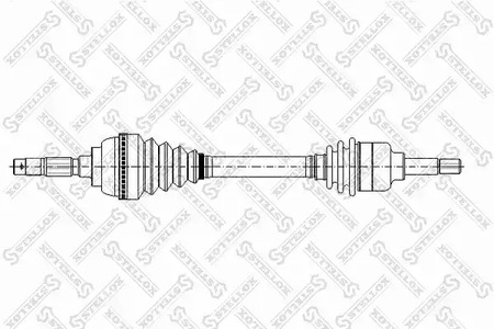 158 1035-SX STELLOX Полуось